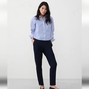 Banana Republic Hayden Tapered Navy Blue trousers Dress Pants 12